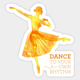 Dance shirt - dancing girl - ballet dancer Sticker